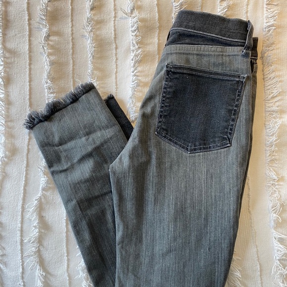 Rag & Bone Jeans Evelyn Cropped Two-Tone High-Rise - Picture 2 of 7